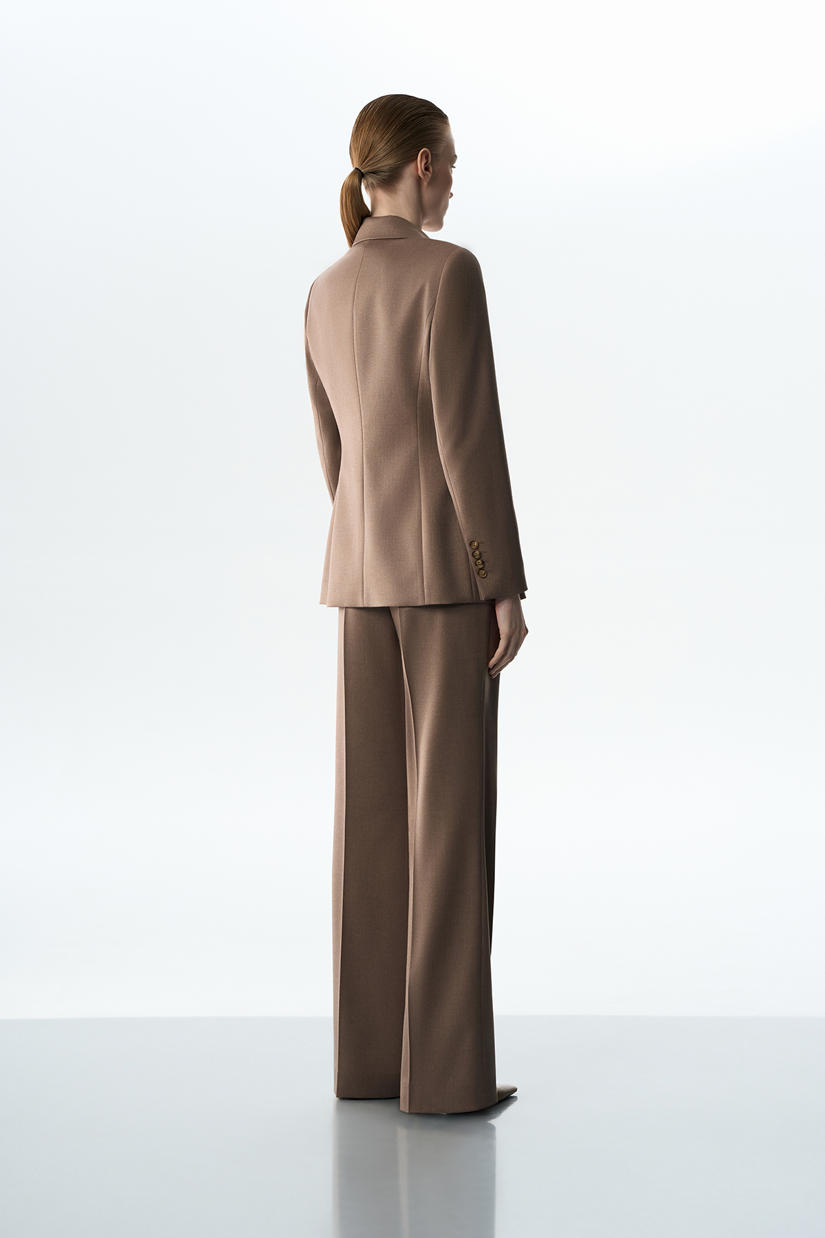 Жакет коричневый VASSA&Co, пол женский, цвет коричневый, фото №5