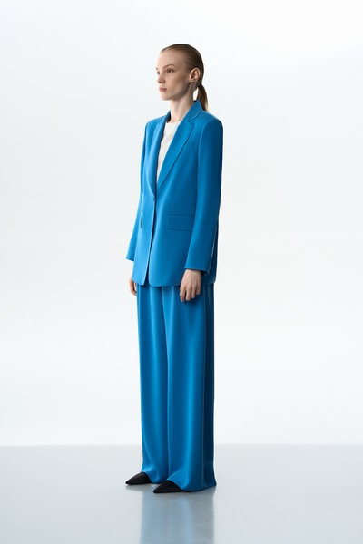 Жакет синий VASSA&Co, пол женский, цвет синий, фото №7