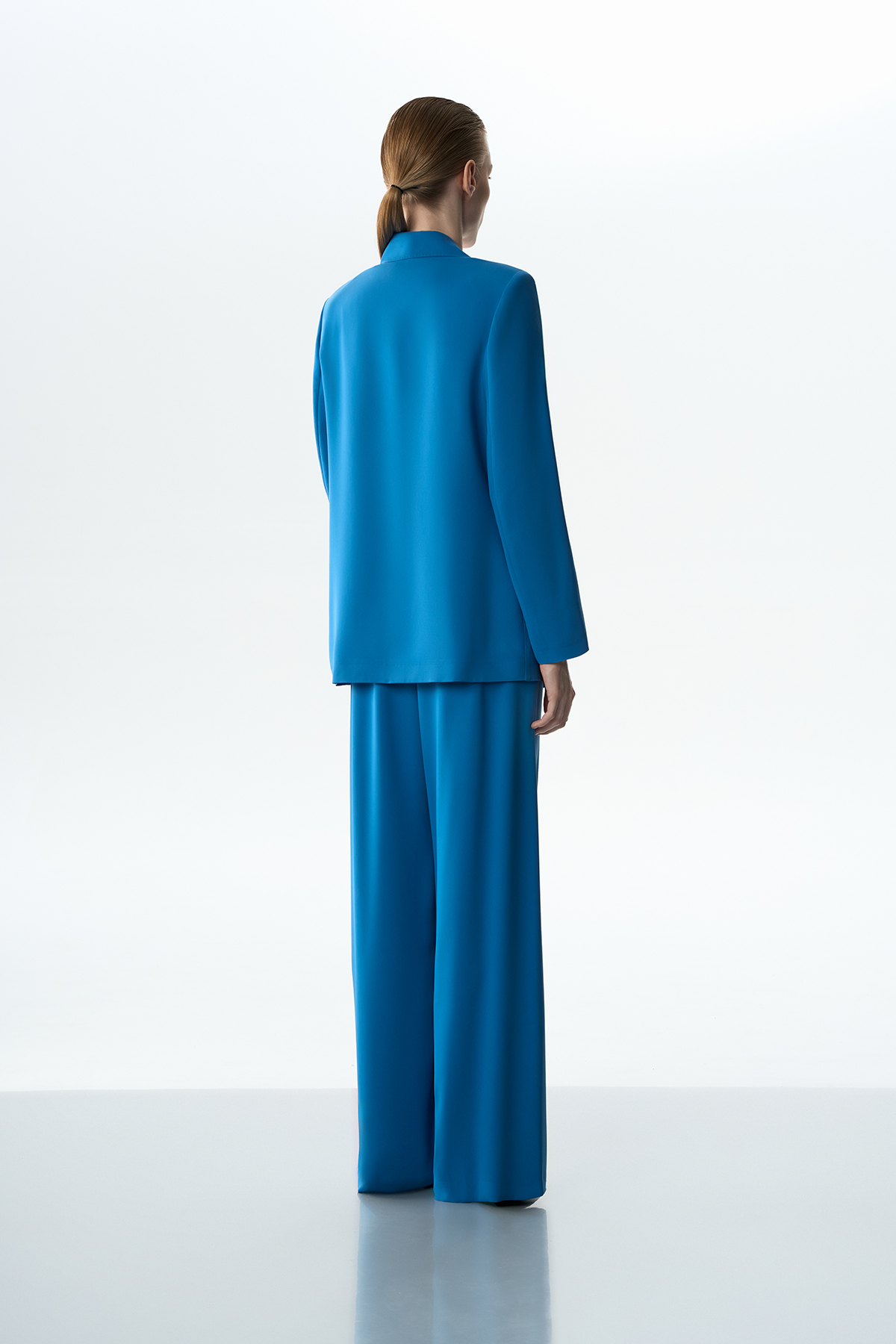 Жакет синий VASSA&Co, пол женский, цвет синий, фото №5