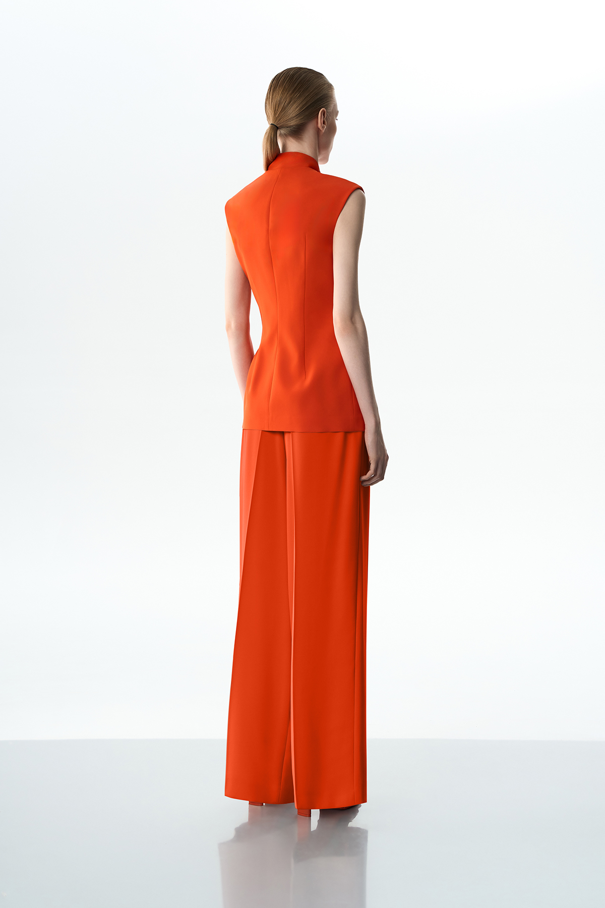 Жилет асимметричный VASSA&Co, пол женский, цвет красный, фото №4