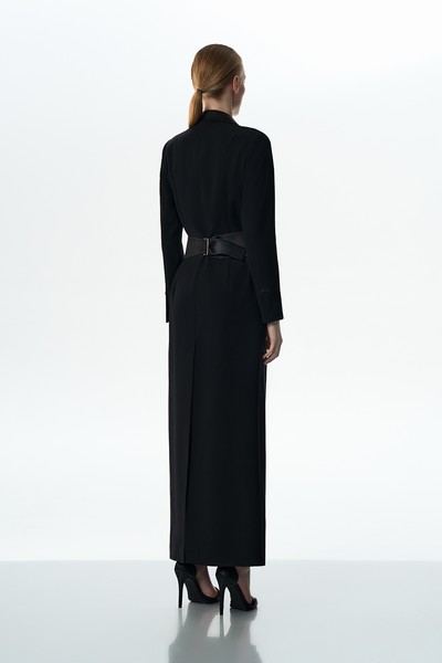 Платье-смокинг VASSA&Co, пол женский, цвет черный, фото №5