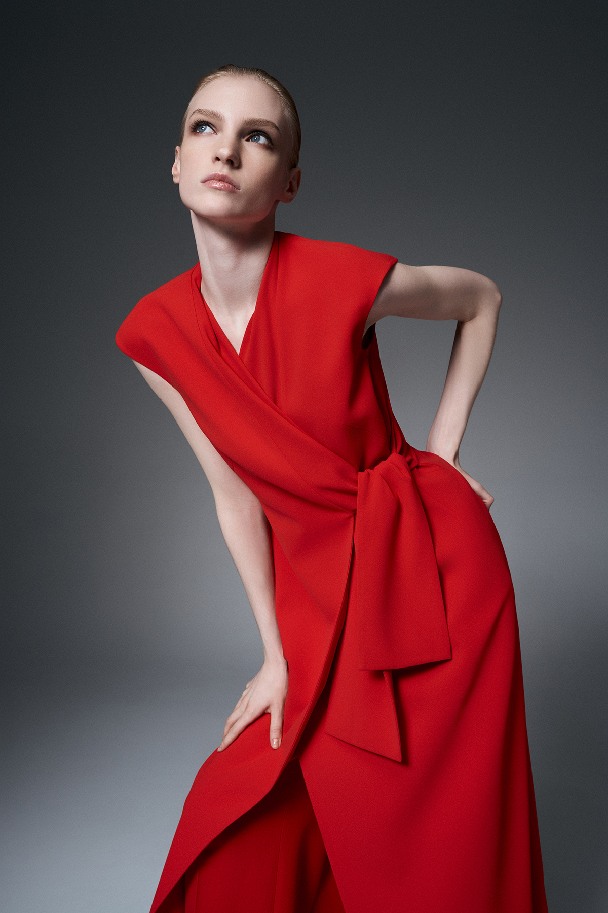 Красное платье-макси VASSA&Co, пол женский, цвет красный, фото №5