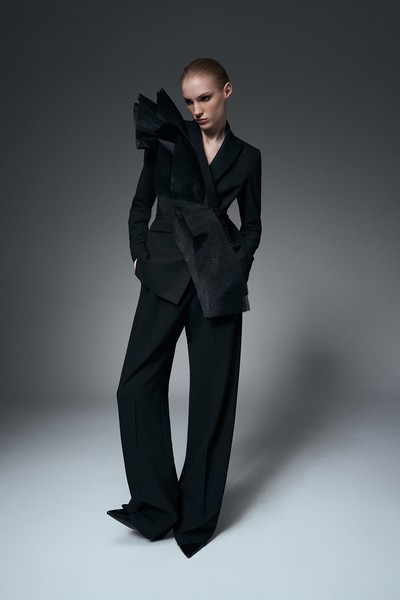 Жилет на одно плечо VASSA&Co, пол женский, цвет черный, фото №3