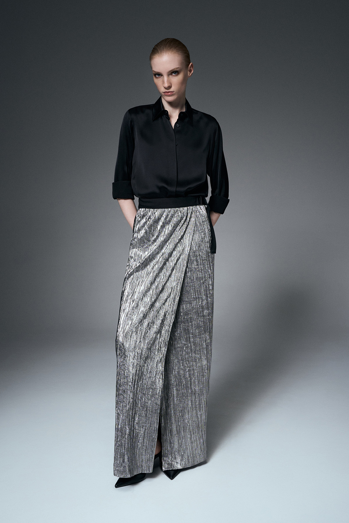 Blouse VASSA&Co, пол female, цвет black, фото №2