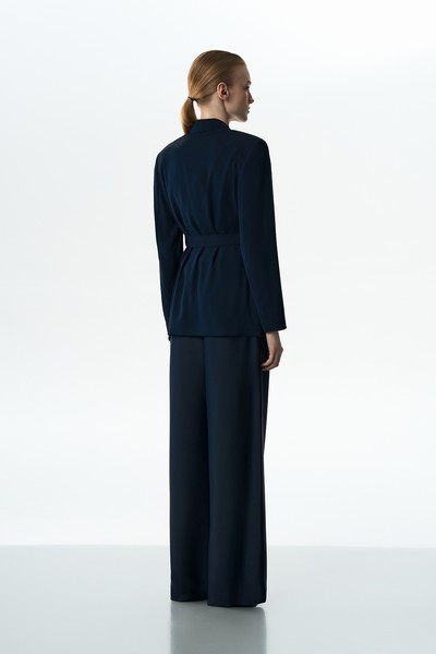 Жакет с облегченной спинкой VASSA&Co, пол женский, цвет синий, фото №9