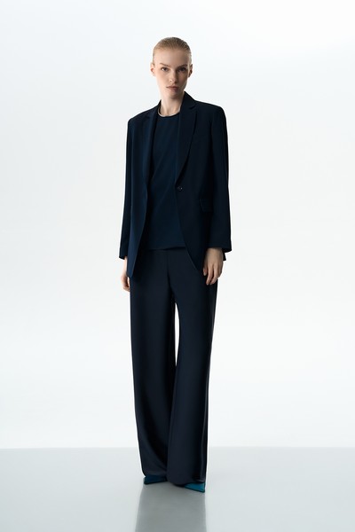 Жакет с облегченной спинкой VASSA&Co, пол женский, цвет синий, фото №5