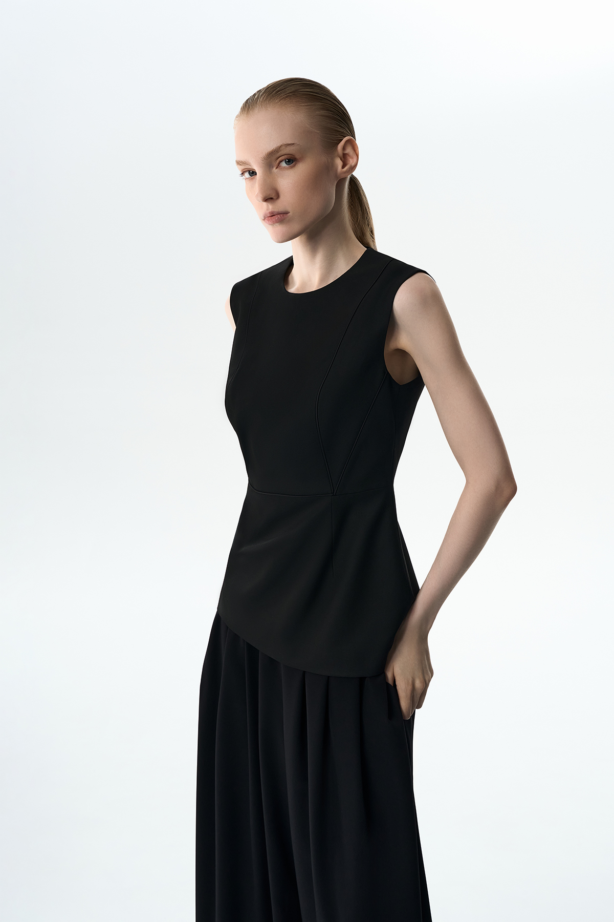 Жилет с кантом VASSA&Co, пол female, цвет black, фото №3