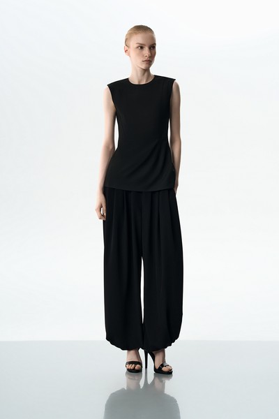 Жилет с кантом VASSA&Co, пол женский, цвет черный, фото №2