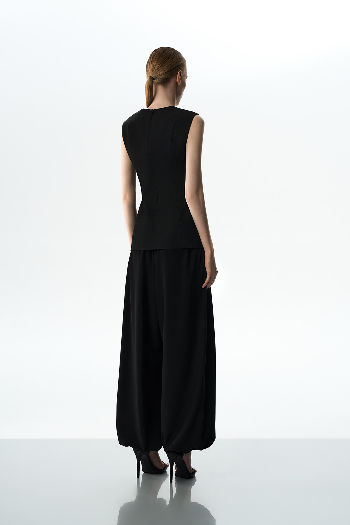 Жилет с кантом VASSA&Co, пол female, цвет black, фото №4