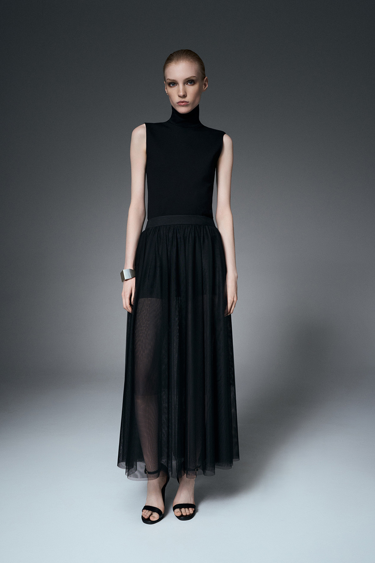 Юбка-макси VASSA&Co, пол женский, цвет черный, фото №2