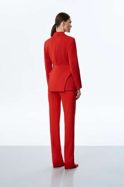 Жакет со съемной деталью VASSA&Co, пол женский, цвет красный, фото №6