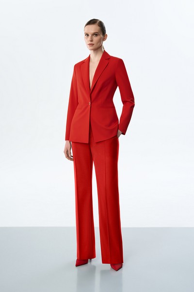 Жакет со съемной деталью VASSA&Co, пол женский, цвет красный, фото №4