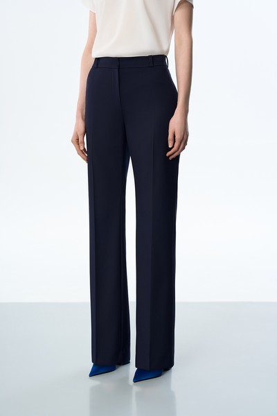 Брюки синие VASSA&Co, пол женский, цвет синий, фото №2