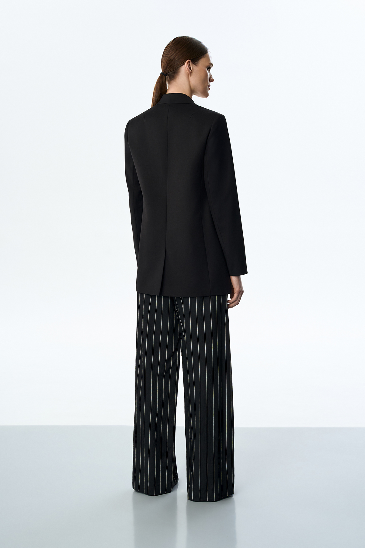 Жакет свободного кроя VASSA&Co, пол female, цвет black, фото №4