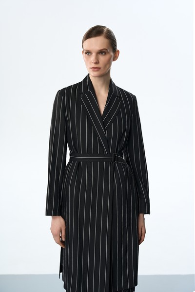 Жакет удлиненный VASSA&Co, пол женский, цвет черный, фото №3