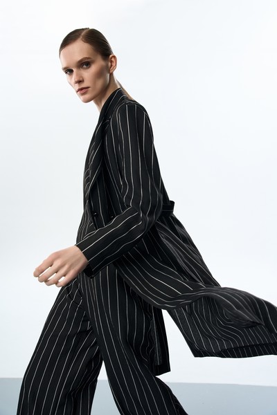 Жакет удлиненный VASSA&Co, пол женский, цвет черный, фото №5