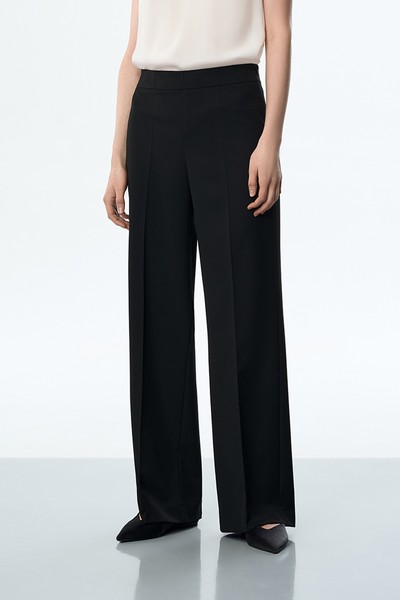 Брюки черные со стрелками VASSA&Co, пол женский, цвет черный, фото №3