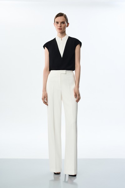 Блузка с контрастной вставкой VASSA&Co, пол женский, цвет черный, фото №3