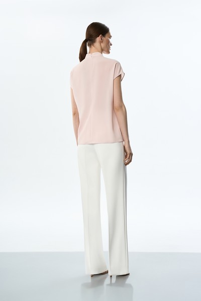 Блузка розовая VASSA&Co, пол женский, цвет розовый, фото №4