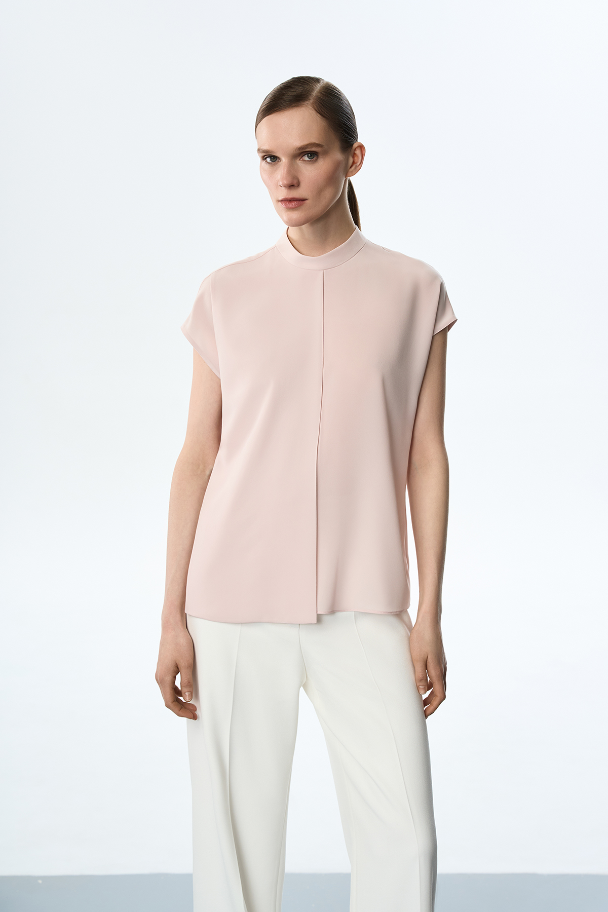 Блузка розовая VASSA&Co, пол женский, цвет розовый, фото №2