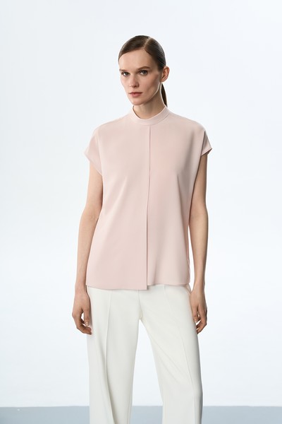 Блузка розовая VASSA&Co, пол женский, цвет розовый, фото №2