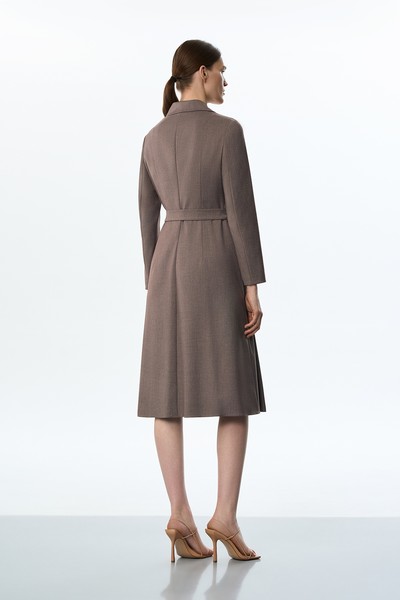 Платье на запах , пол женский, цвет коричневый, фото №3