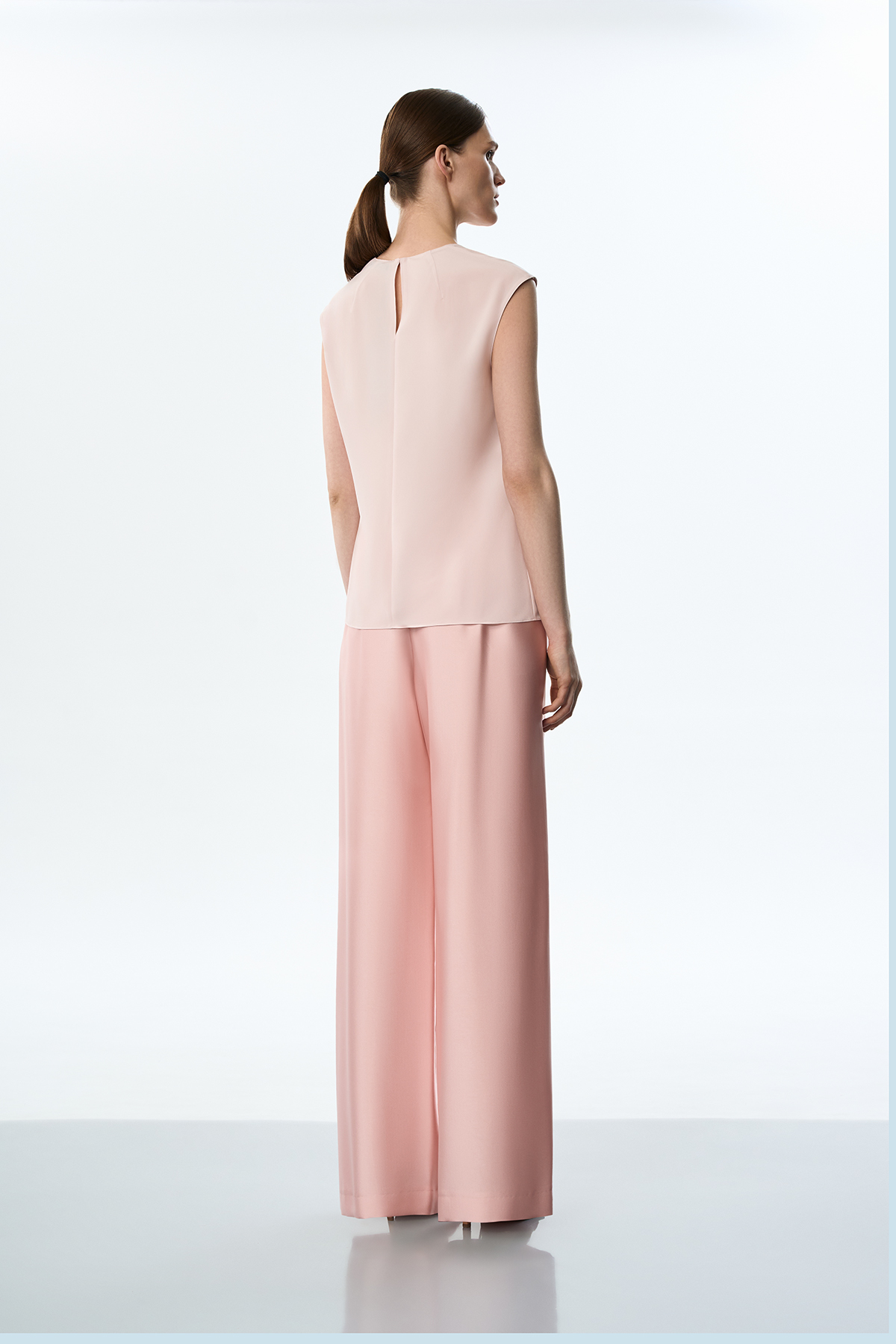 Блузка без рукавов розовая VASSA&Co, пол женский, цвет розовый, фото №3