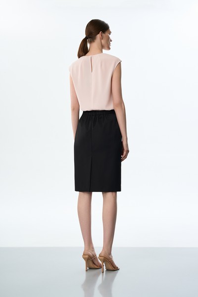 Юбка-карандаш VASSA&Co, пол женский, цвет черный, фото №3