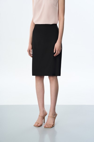 Юбка-карандаш VASSA&Co, пол женский, цвет черный, фото №2