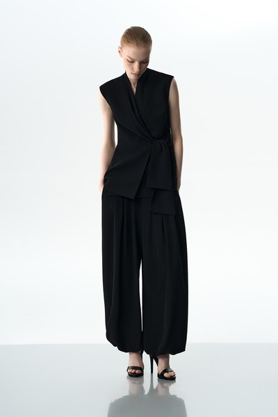 Брюки-аладдины , пол female, цвет black, фото №3