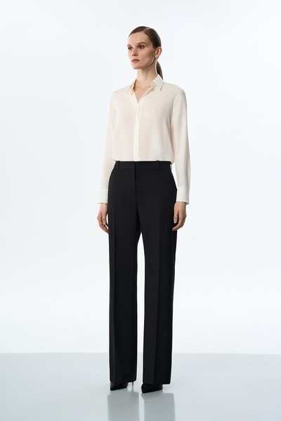 Брюки черные VASSA&Co, пол женский, цвет черный, фото №3