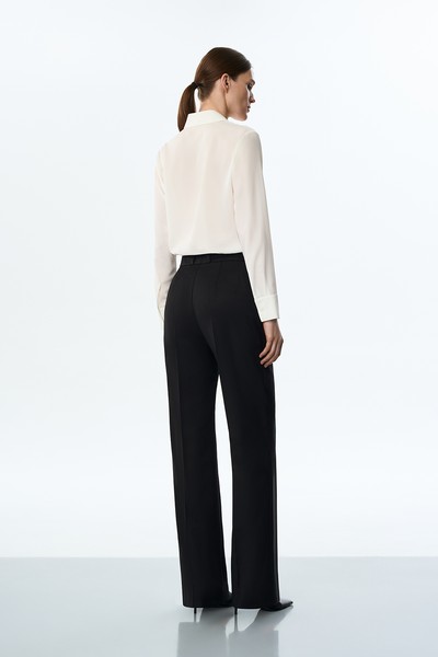 Брюки черные VASSA&Co, пол женский, цвет черный, фото №4