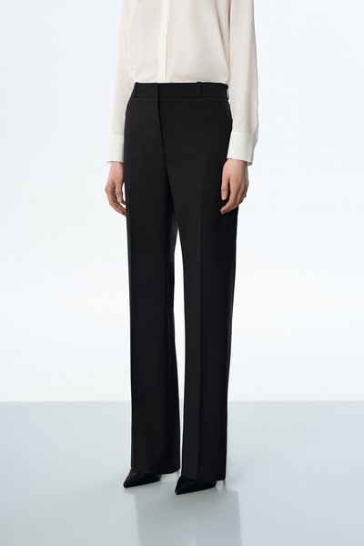 Брюки черные VASSA&Co, пол женский, цвет черный, фото №2