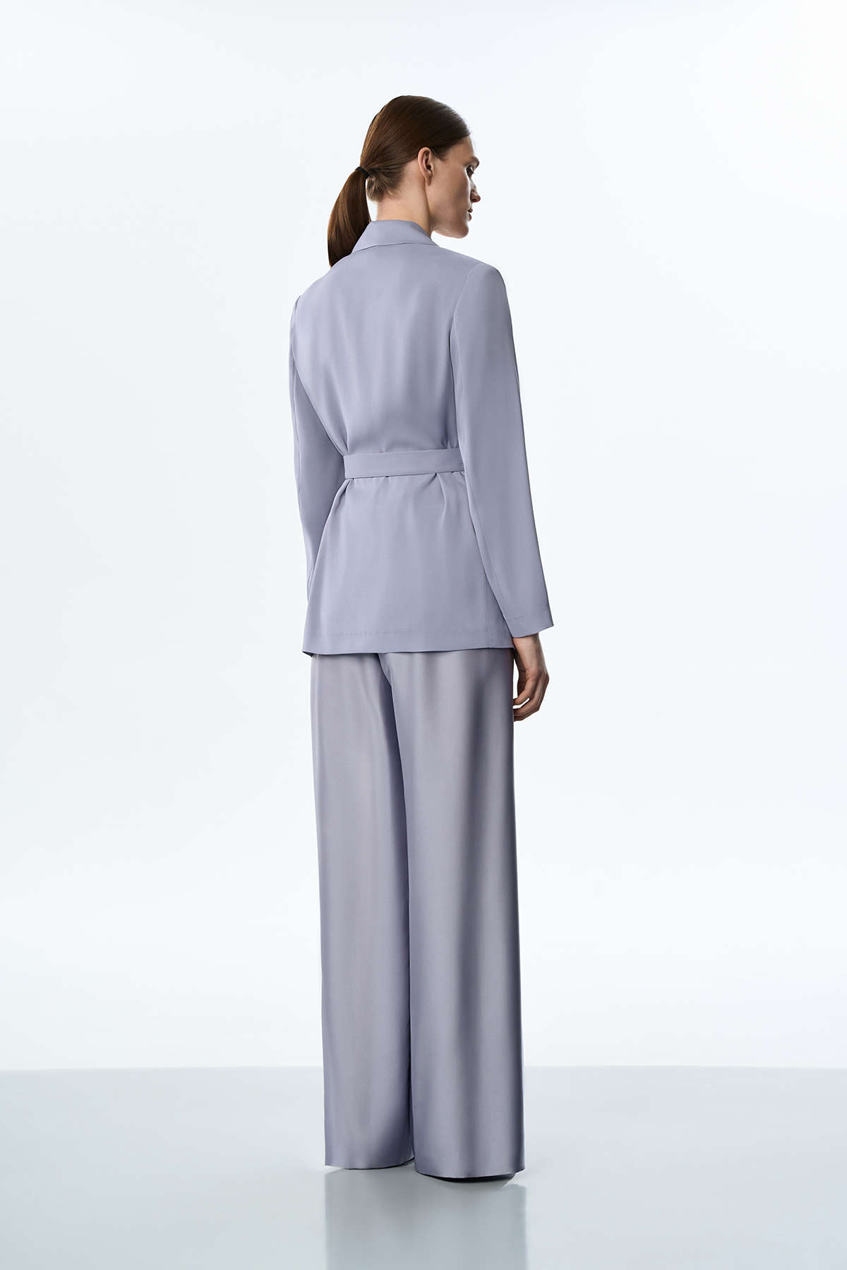 Жакет с облегченной спинкой VASSA&Co, пол женский, цвет голубой, фото №4