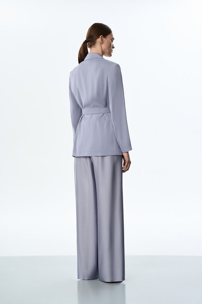 Жакет с облегченной спинкой VASSA&Co, пол женский, цвет голубой, фото №4