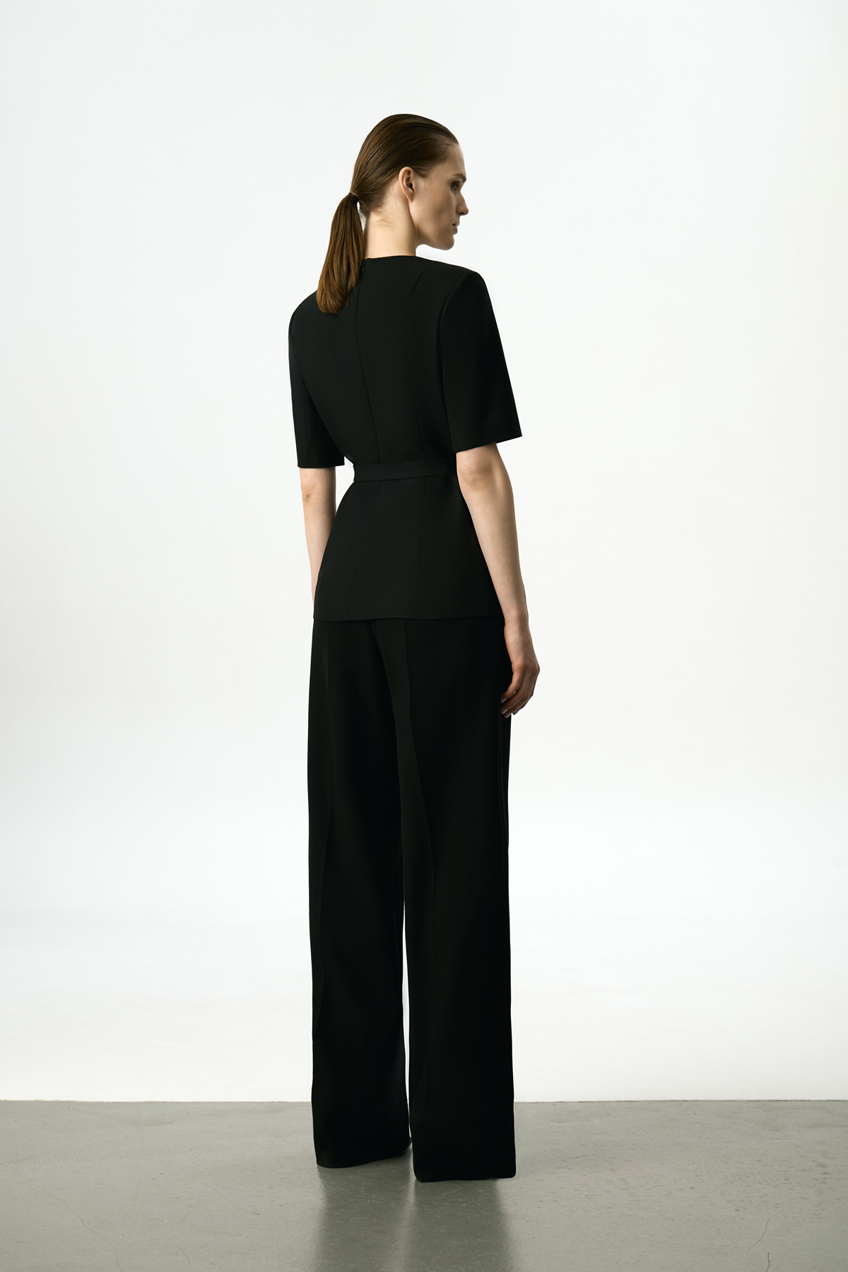 Жакет с коротким рукавом VASSA&Co, пол female, цвет black, фото №6