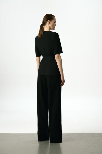 Жакет с коротким рукавом VASSA&Co, пол female, цвет black, фото №6