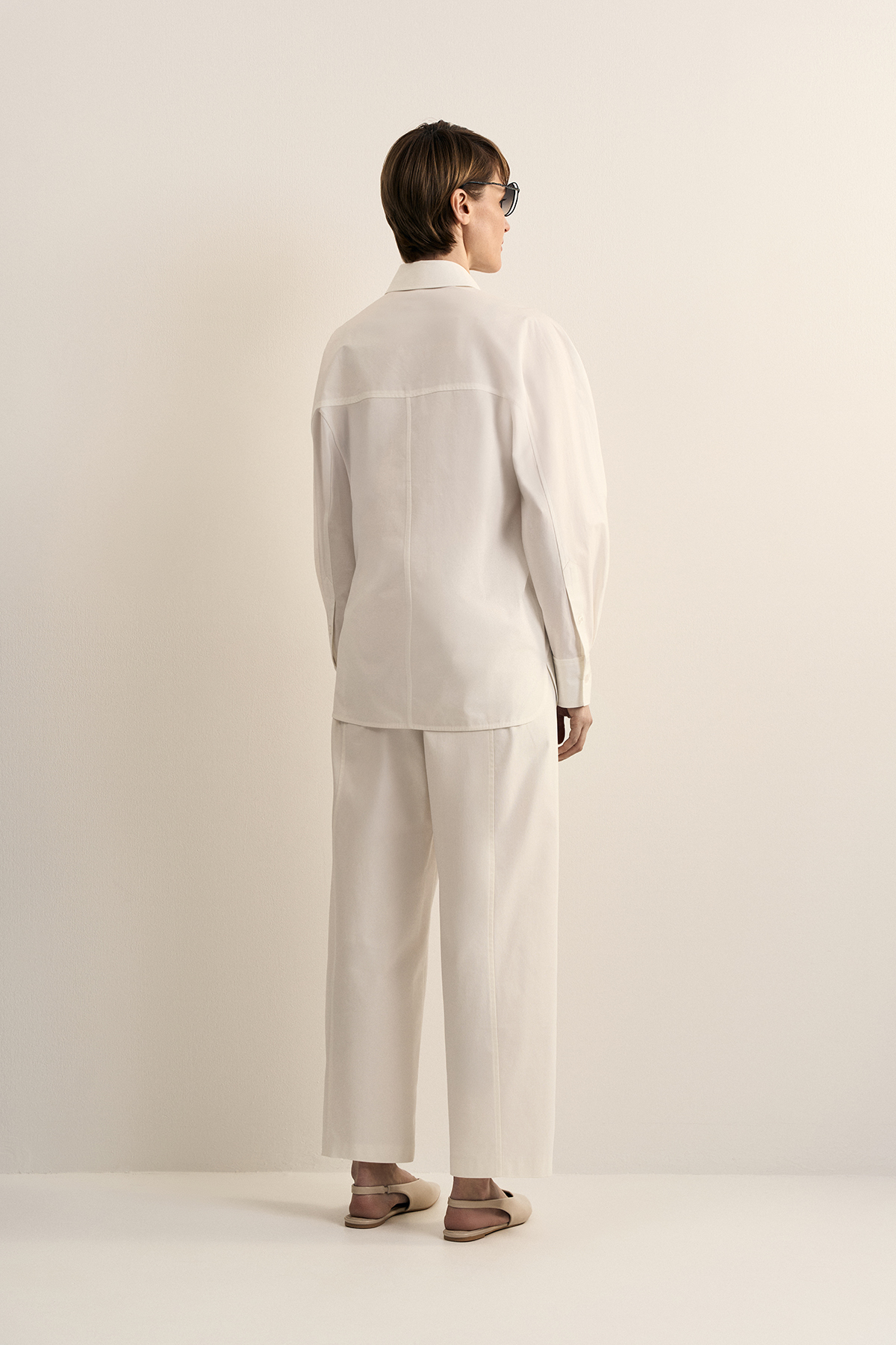 Рубашка белая VASSA CODE, пол female, цвет white, фото №3