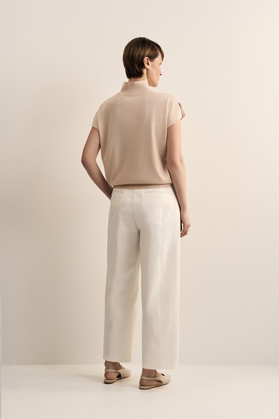 Джемпер песочного цвета VASSA CODE, пол женский, цвет коричневый, фото №2