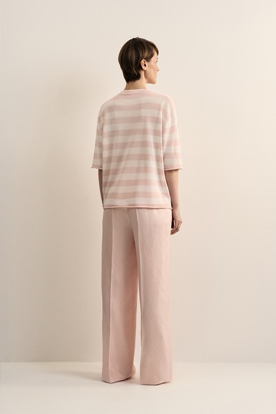 Джемпер из вискозы и шёлка VASSA CODE, пол female, цвет purple, фото №2