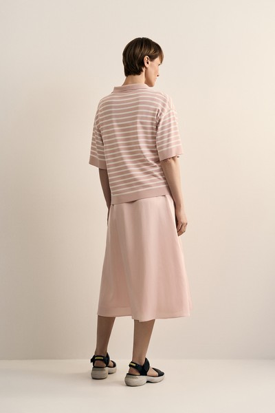 Джемпер в полоску VASSA CODE, пол female, цвет purple, фото №2