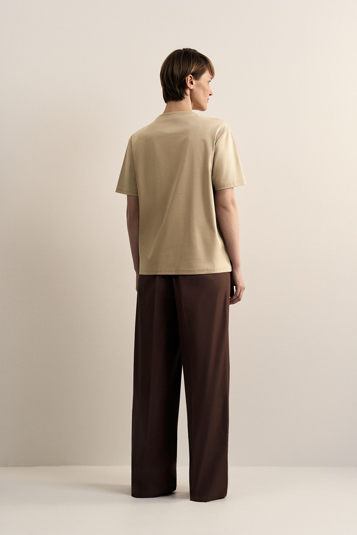 Футболка с принтом VASSA CODE, пол женский, цвет коричневый, фото №2