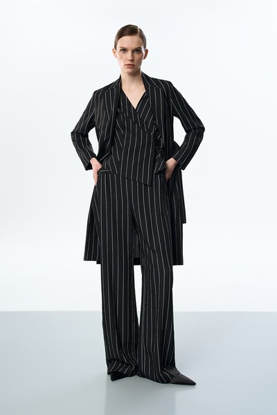 Жакет удлиненный VASSA&Co, пол female, цвет black, фото №7