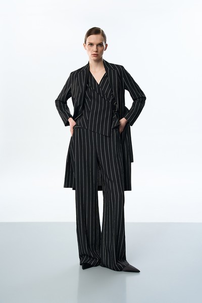 Жакет удлиненный VASSA&Co, пол женский, цвет черный, фото №2