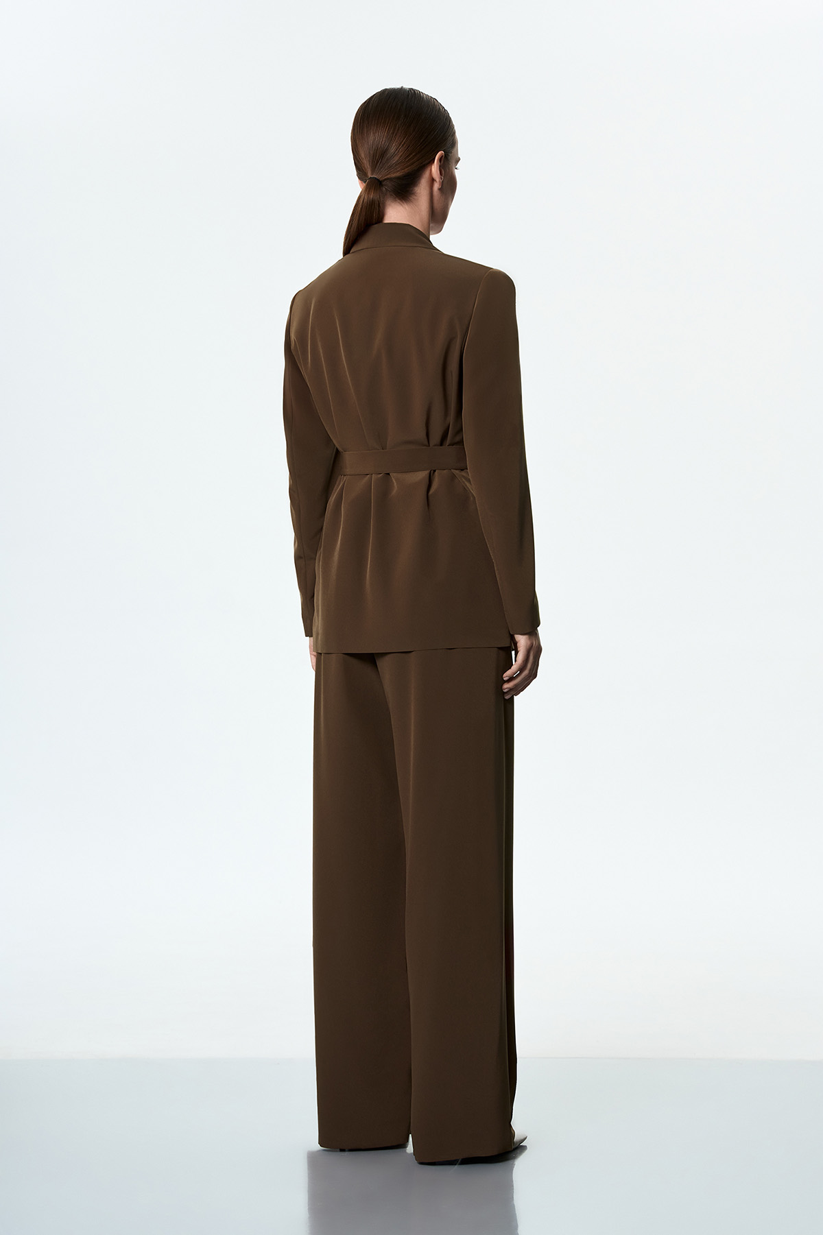 Жакет с облегченной спинкой VASSA&Co, пол женский, цвет коричневый, фото №3