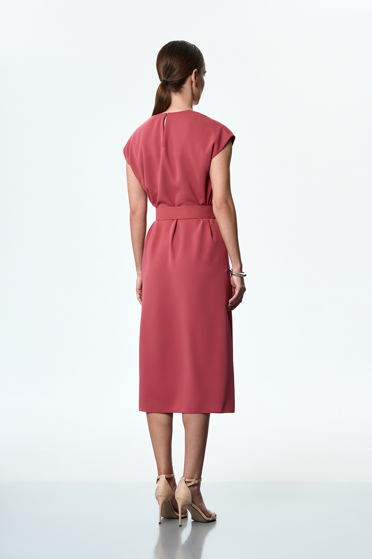 Платье розовое VASSA&Co, пол женский, цвет розовый, фото №2