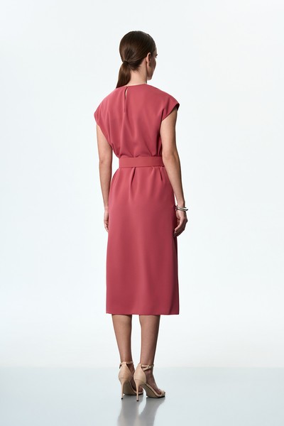 Платье розовое VASSA&Co, пол женский, цвет розовый, фото №2