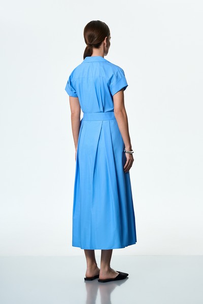 Платье с запахом VASSA&Co, пол женский, цвет синий, фото №2