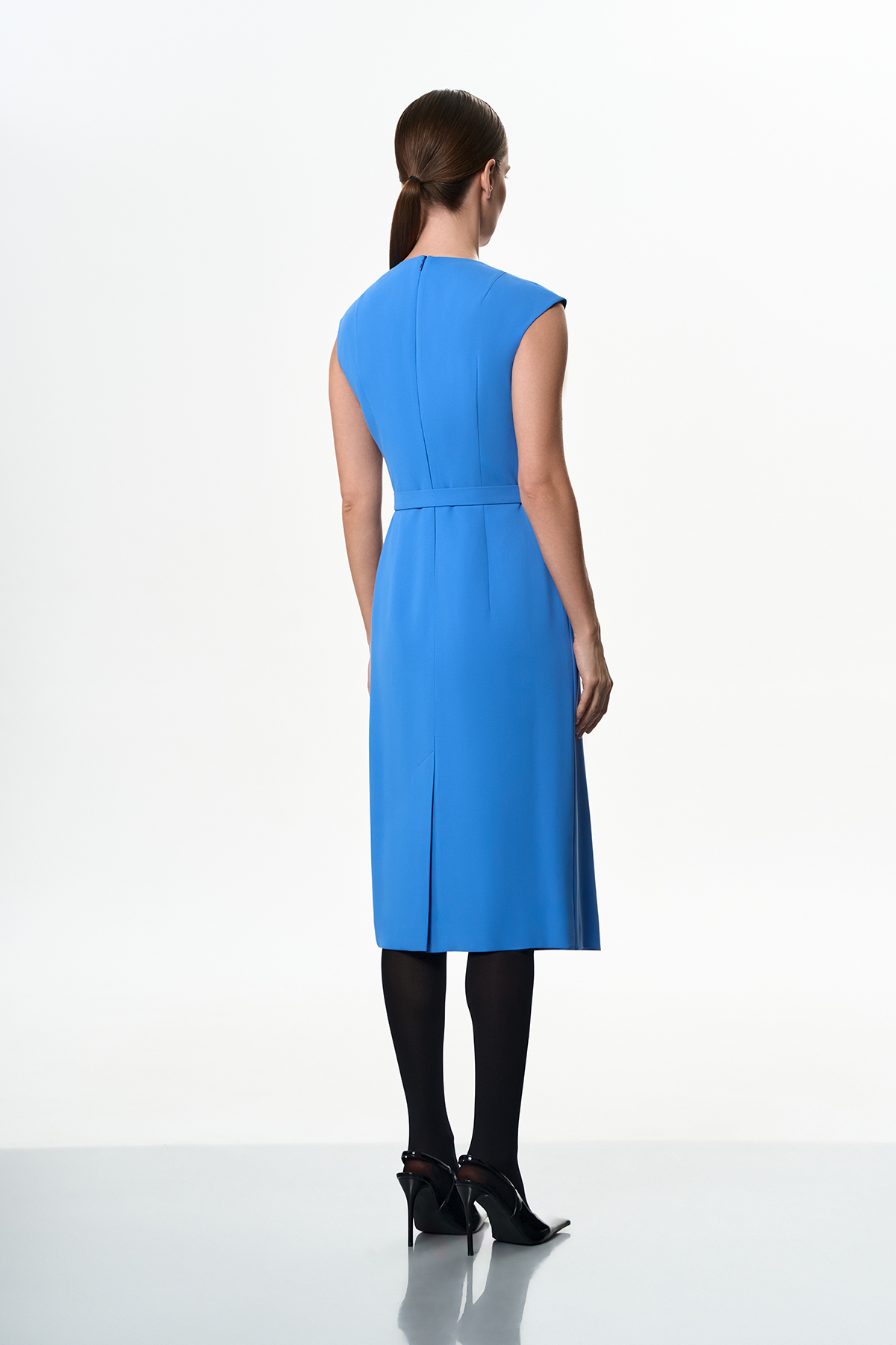 Платье VASSA&Co, пол женский, цвет голубой, фото №3