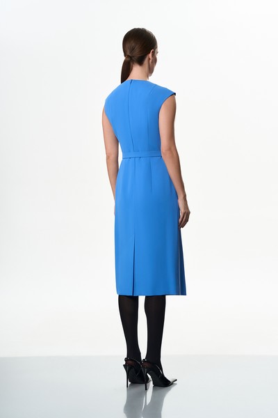 Платье VASSA&Co, пол женский, цвет голубой, фото №3